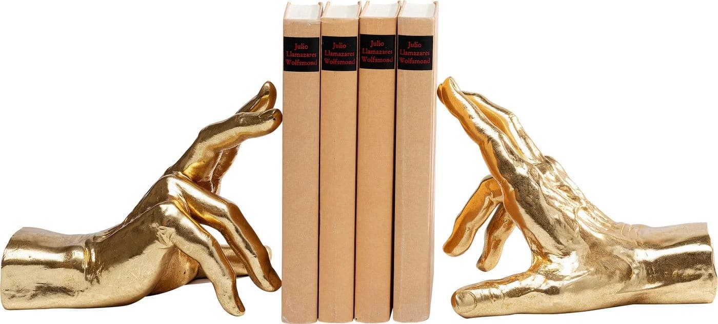 KARE DESIGN Buchstütze Holding Fingers 2er Set Gold - Bild 2