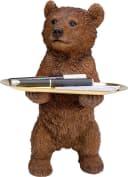KARE DESIGN Butler Standing Bear 35cm Braun Polyresin Bild 1
