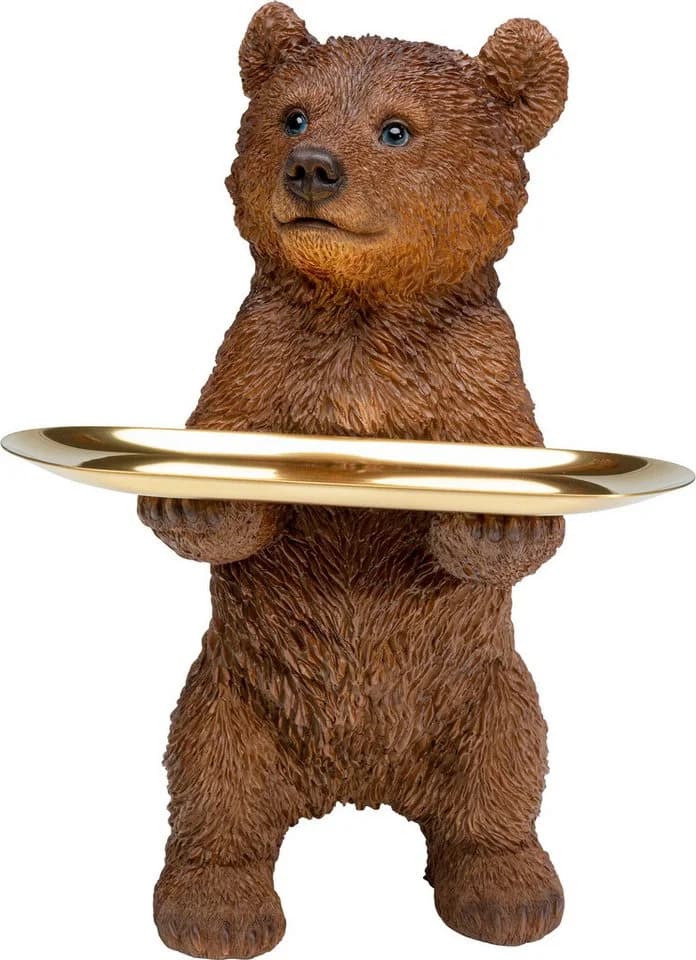 KARE DESIGN Butler Standing Bear 35cm Braun Polyresin - Bild 2
