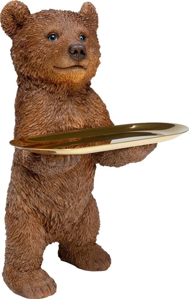 KARE DESIGN Butler Standing Bear 35cm Braun Polyresin - Bild 3