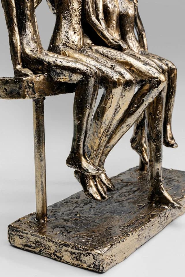 Kare Design Dekofigur Sitting Break 24cm Goldfarben - Bild 3