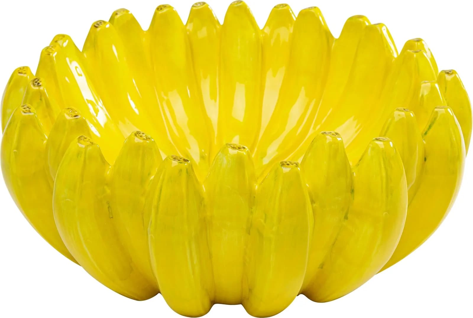 KARE DESIGN Dekoschale Bananas 30cm Gelb Porzellan