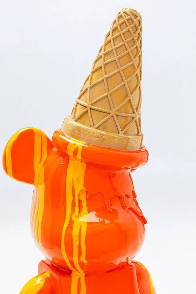 KARE DESIGN Deko Figur Gelato Bear Orange Polyresin - Bild 4