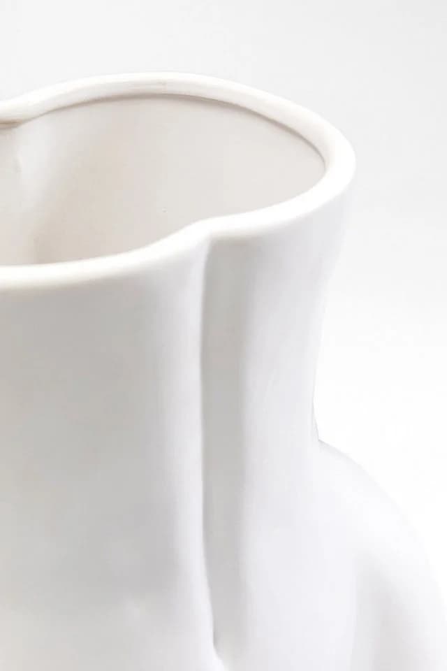 KARE DESIGN Tischvase Donna Weiß Keramik Dolomit - Bild 3