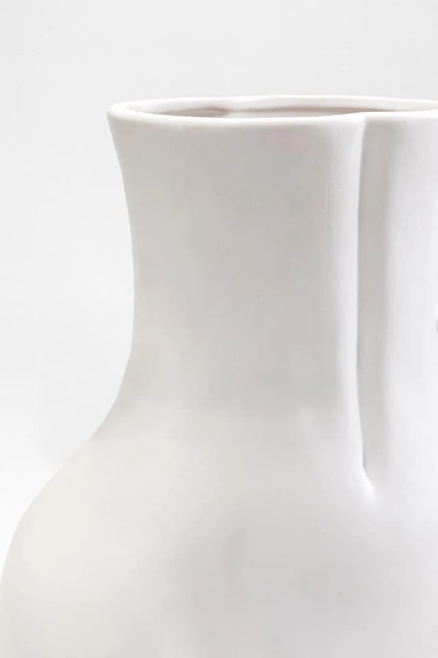 KARE DESIGN Tischvase Donna Weiß Keramik Dolomit - Bild 4
