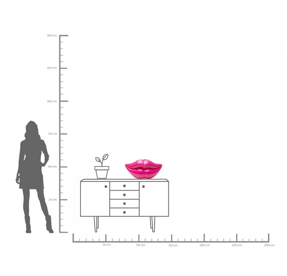 KARE DESIGN Tischvase Vase Lips Pink 28cm - Bild 5