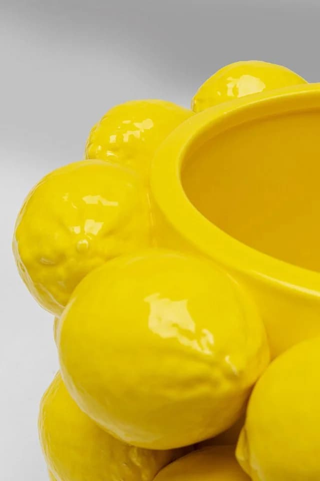 KARE DESIGN Tischvase Lemon Juice Gelb Porzellan - Bild 3