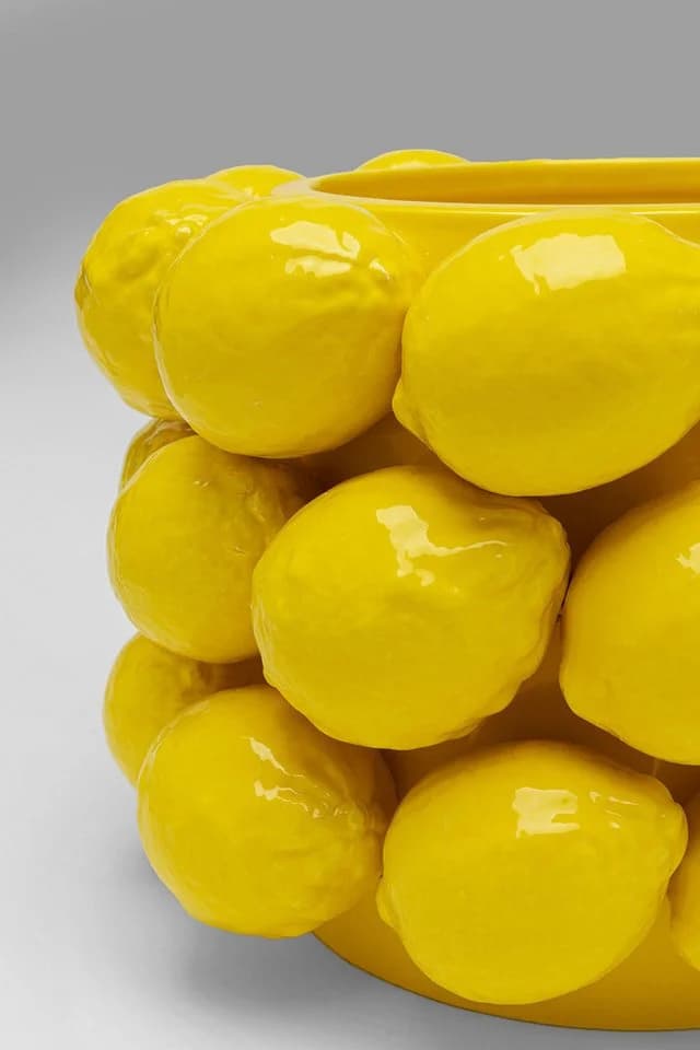 KARE DESIGN Tischvase Lemon Juice Gelb Porzellan - Bild 4