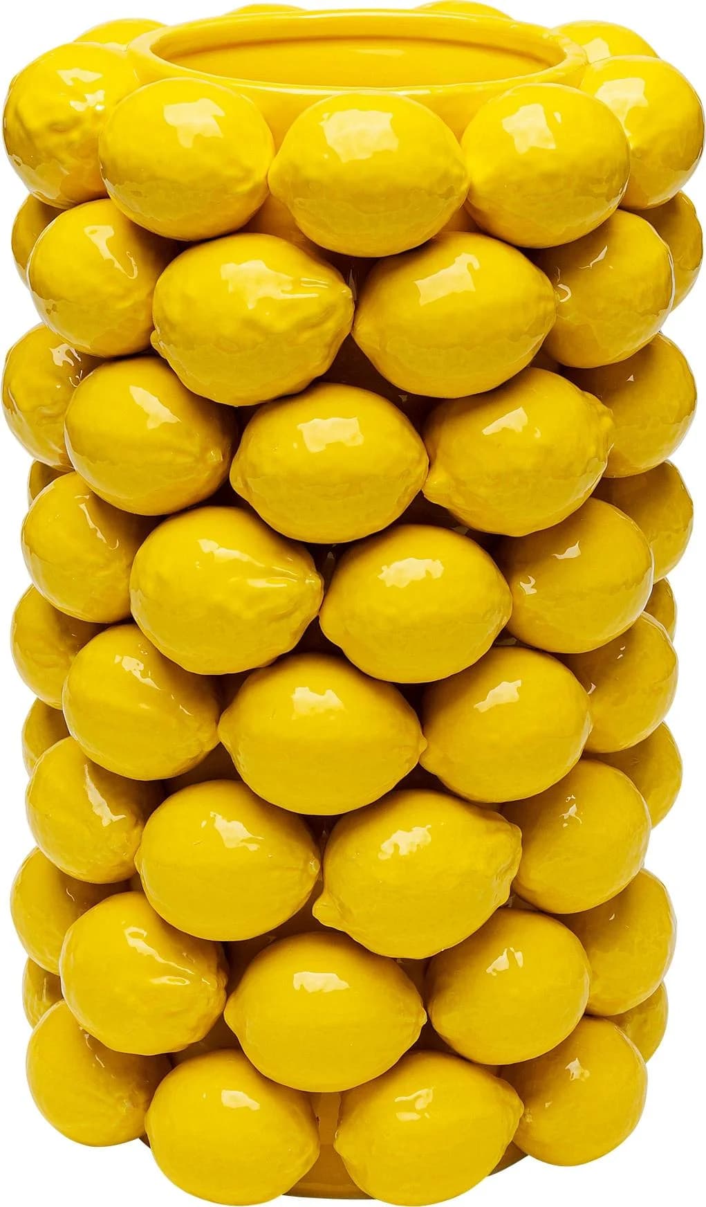 KARE DESIGN Tischvase Lemon Juice Gelb Porzellan