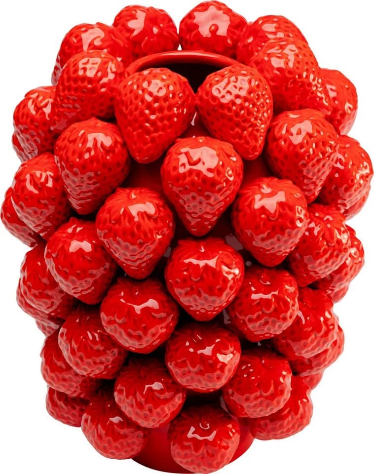 KARE DESIGN Tischvase Strawberries Rot Porzellan - Bild 2
