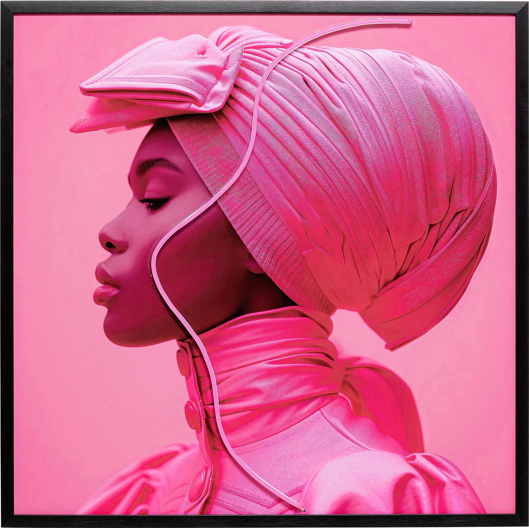 KARE LED Bild PINK WOMAN