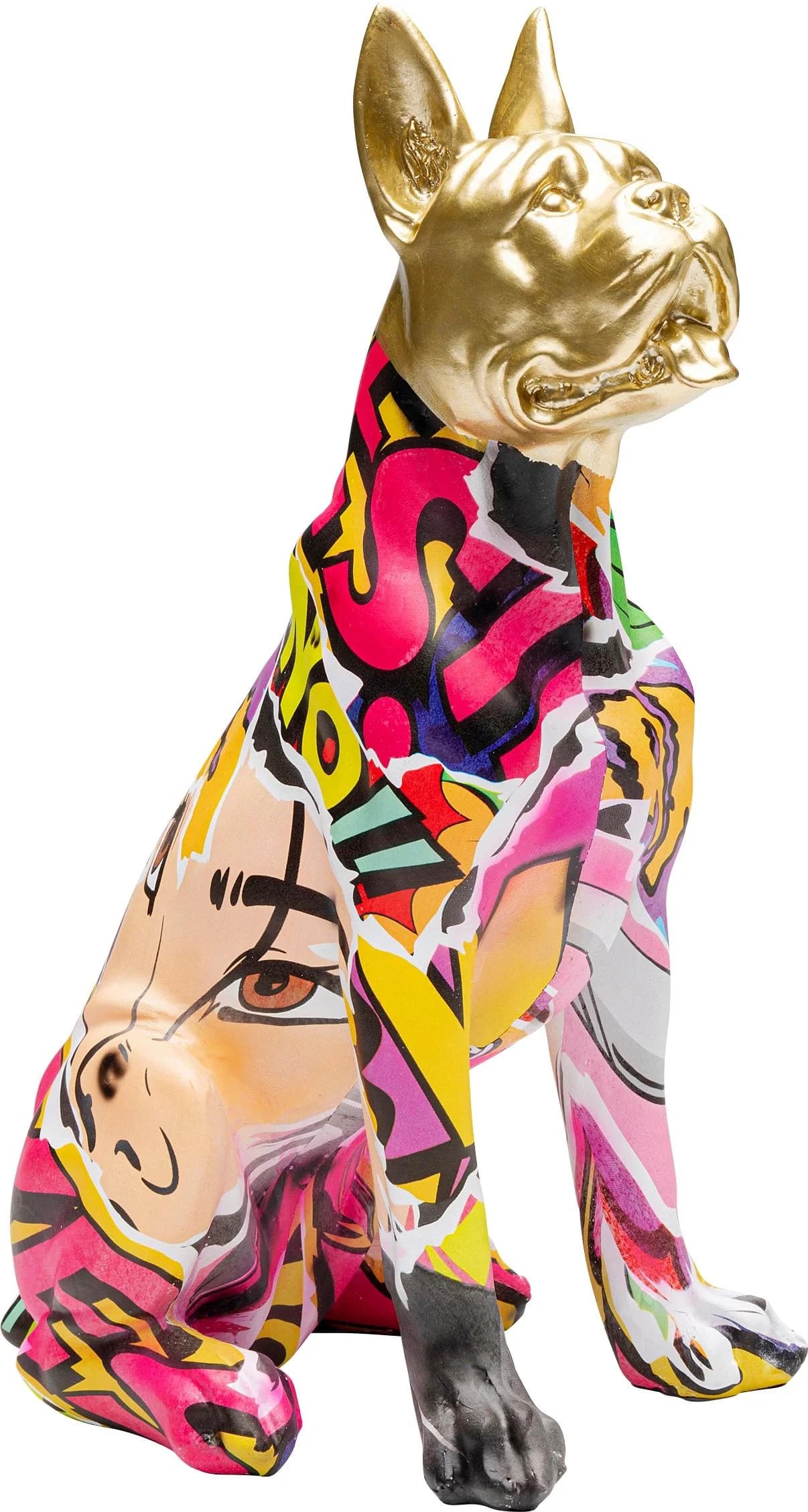 KARE DESIGN Dekofigur Graffiti Dog mehrfarbig Polyresin
