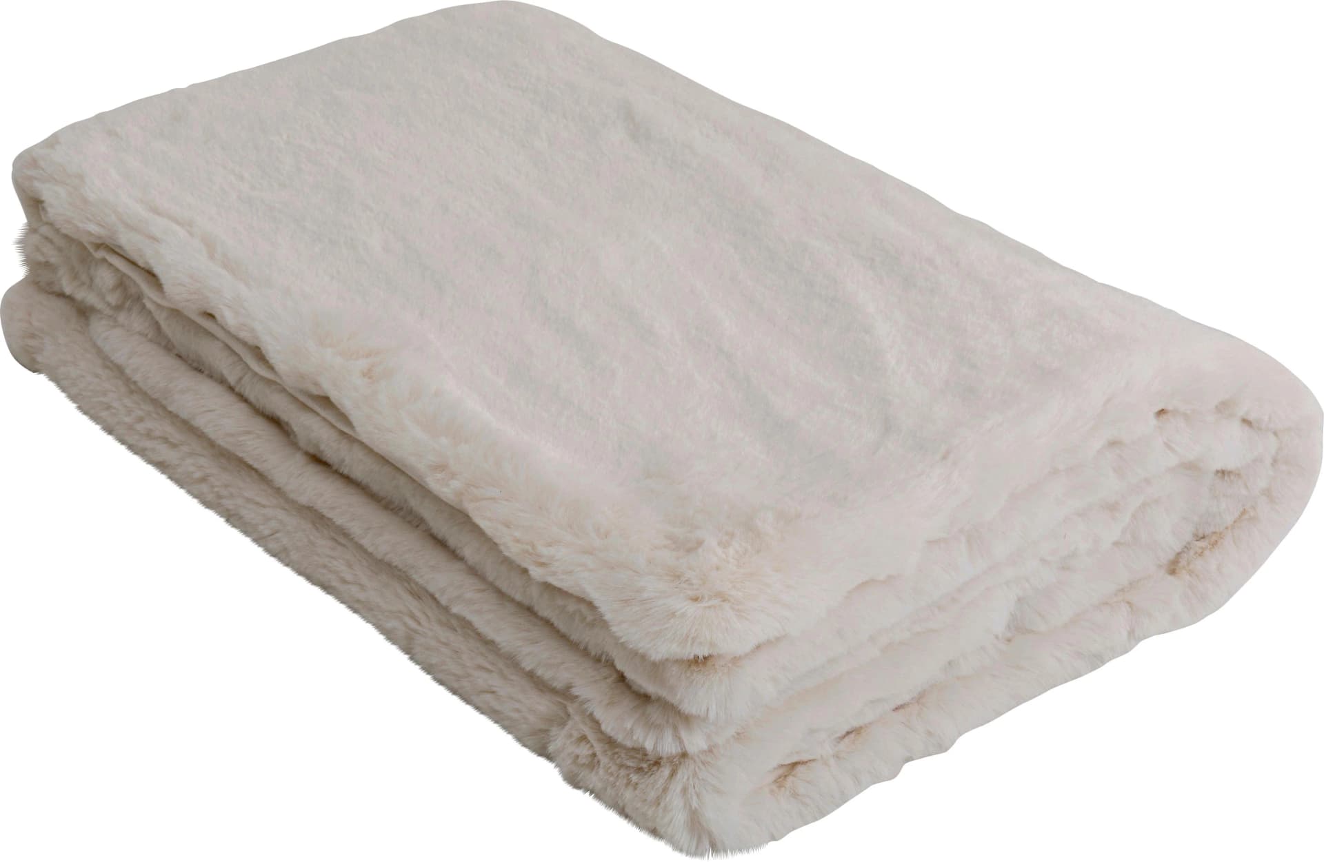 KARE DESIGN Tagesdecke Mika Kunstfell Beige