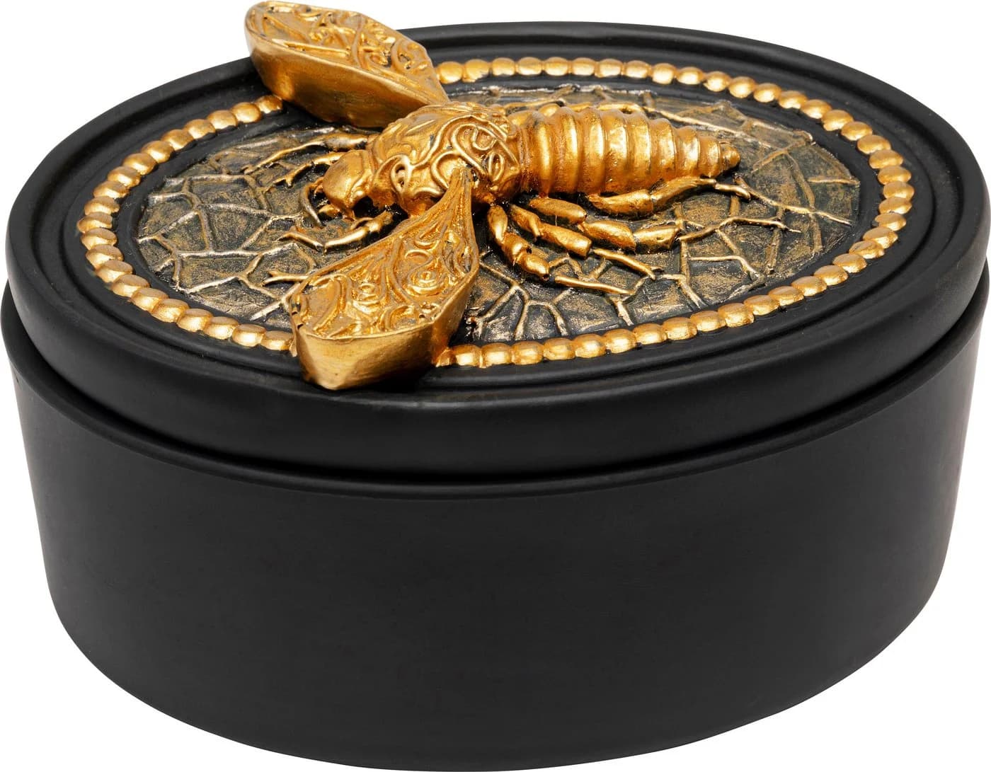 Kare Design Dekobox Schwarz Polyresin Aufbewahrungsbox - Bild 2