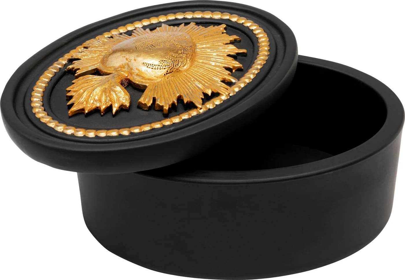 Kare Design Dekobox Schwarz Polyresin Aufbewahrungsbox - Bild 3