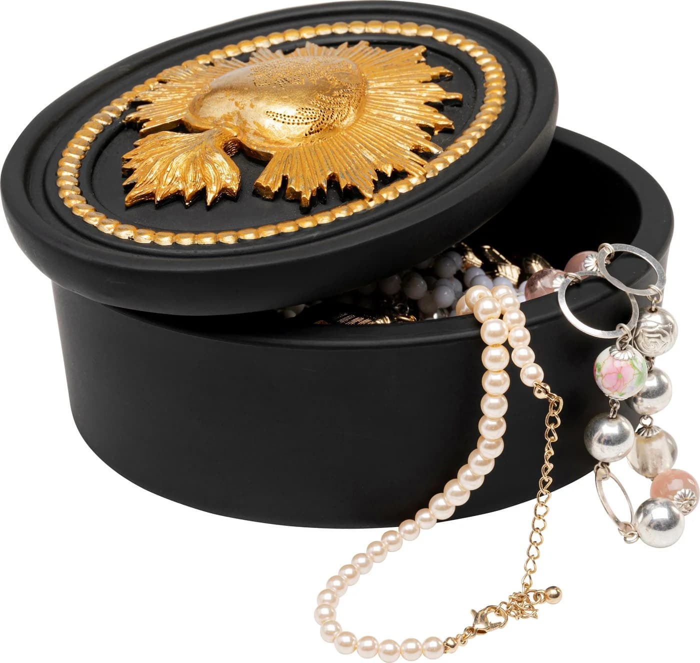 Kare Design Dekobox Schwarz Polyresin Aufbewahrungsbox - Bild 5