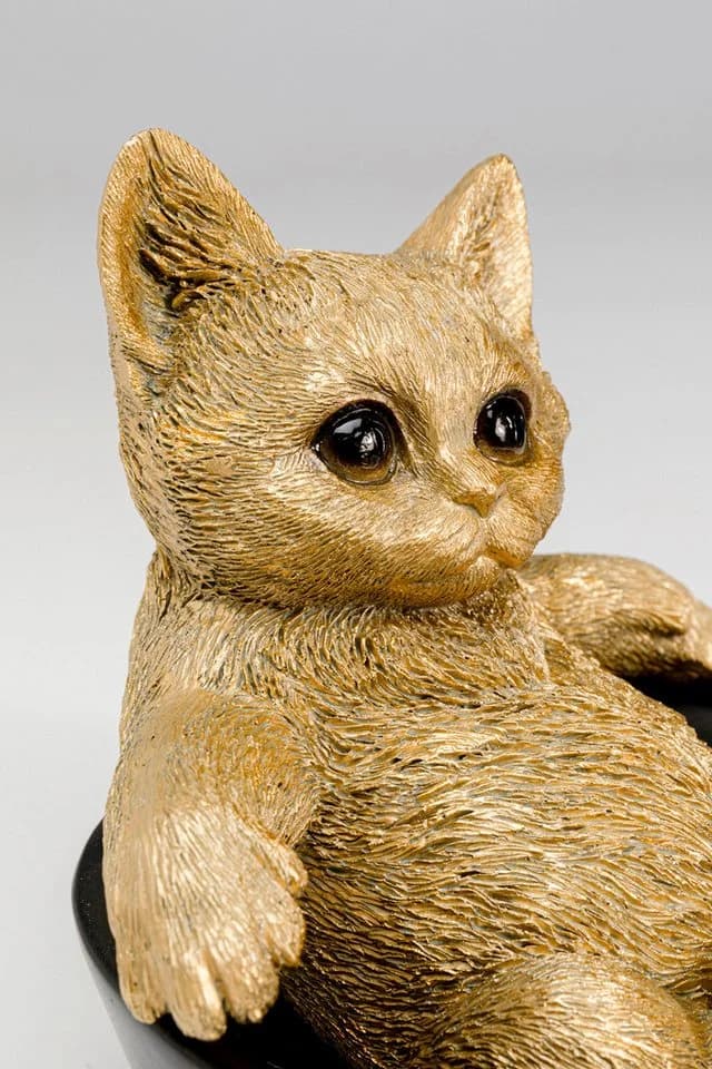 Kare Design Deko-Schale Bathing Cat Schwarz/Gold Polyresin - Bild 5