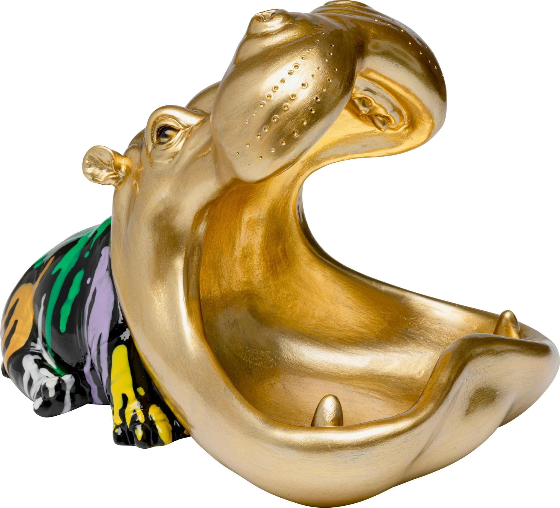 KARE DESIGN Dekofigur "Hungry Hippo" Gold