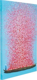 Kare Design Leinwandbild Flower Boat Blau Modern Bild 2