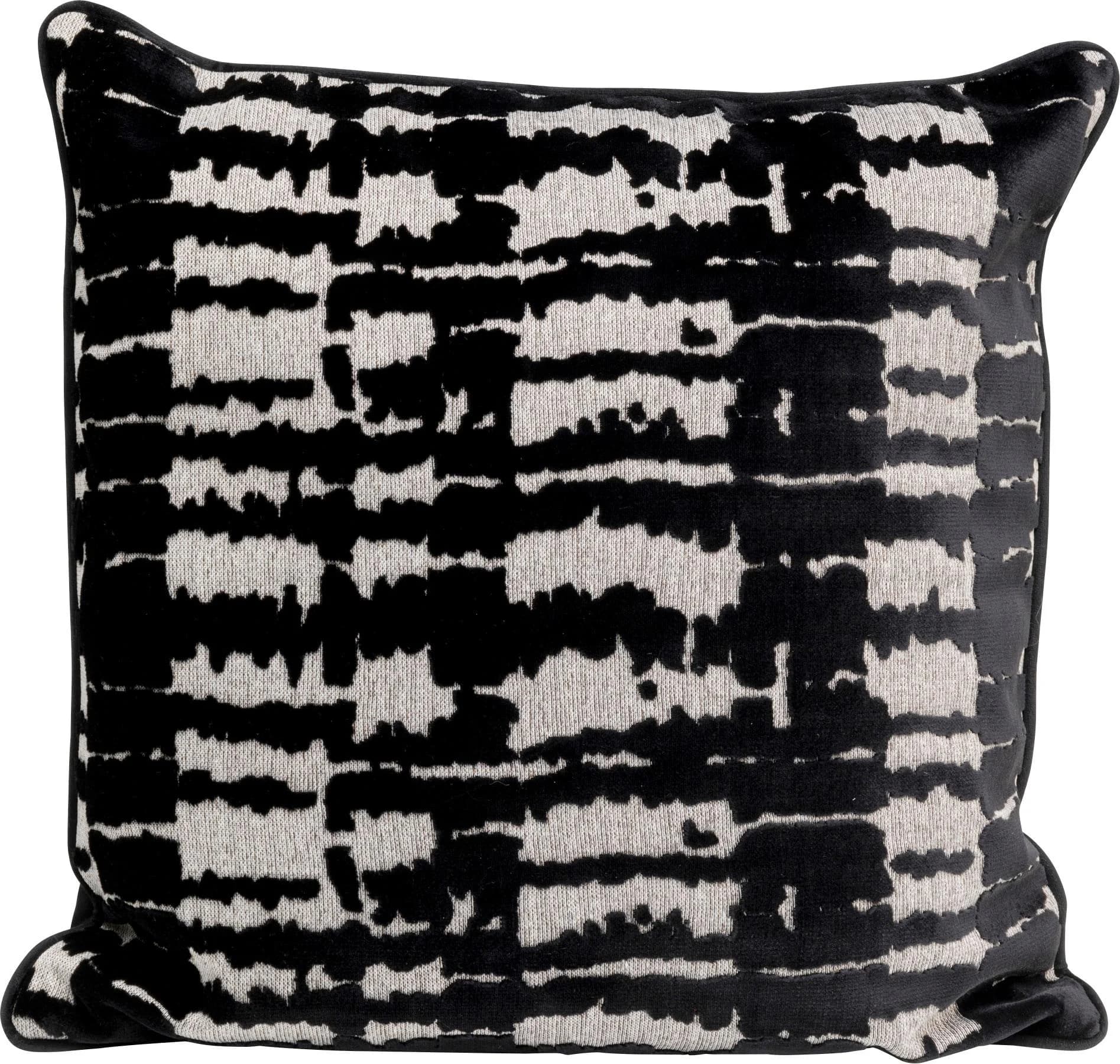 KARE DESIGN Boa Dekokissen Schwarz Gemustert 45x45 cm