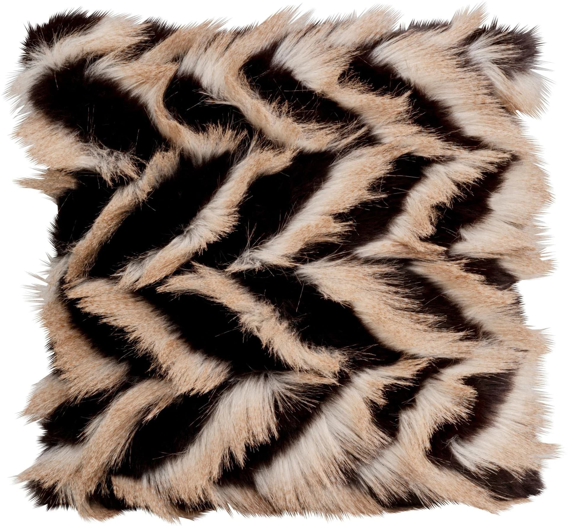 KARE DESIGN Dekokissen Glammer Braun Gemustert 45x45 cm