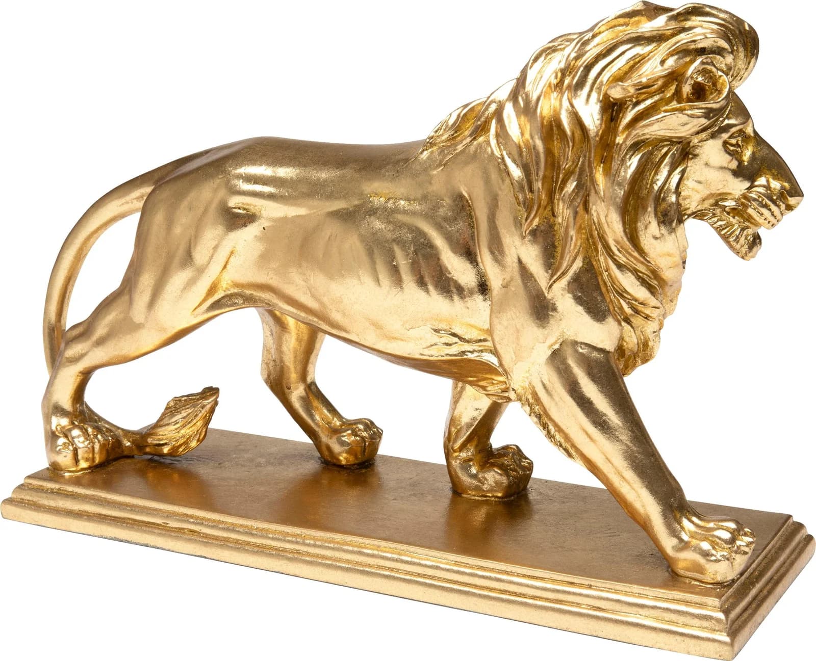 KARE DESIGN Dekofigur Löwe Gold Polyresin