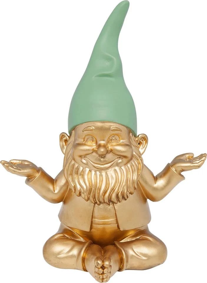 KARE DESIGN Dekofigur Zwerg Meditation Gold - Bild 2