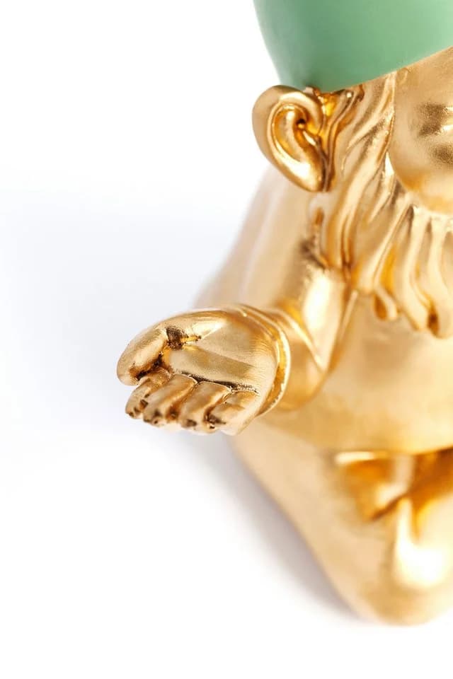 KARE DESIGN Dekofigur Zwerg Meditation Gold - Bild 5