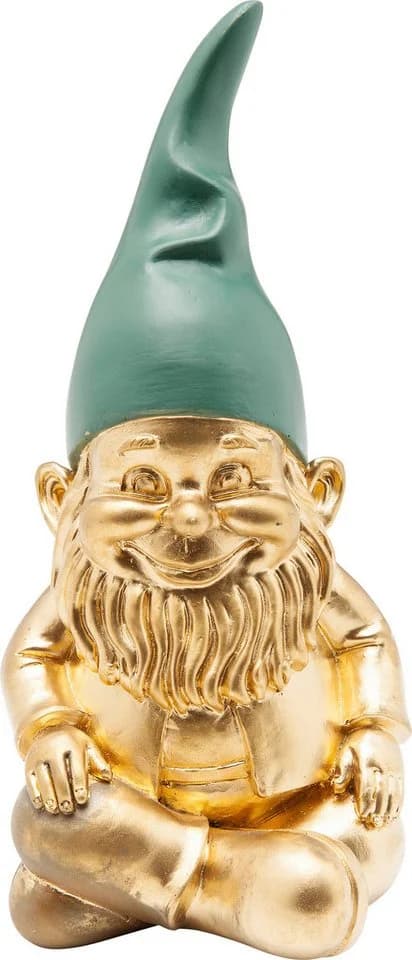 KARE DESIGN Dekofigur Zwerg Meditation Gold - Bild 2