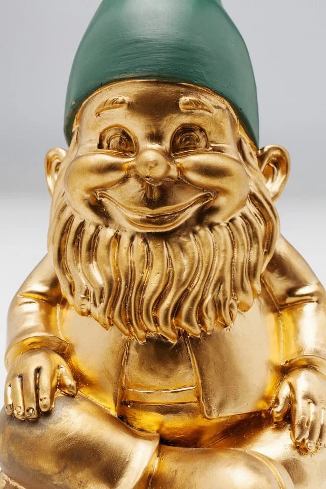 KARE DESIGN Dekofigur Zwerg Meditation Gold - Bild 4