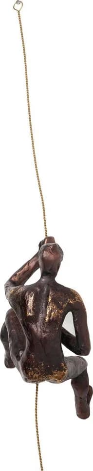 KARE Wandobjekt Climber Rope Polyresin 51 cm Braun - Bild 2