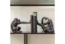 KARE DESIGN Buchstütze Monkey Set Schwarz Polyresin Bild 1