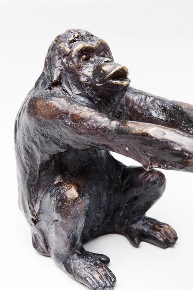 KARE DESIGN Buchstütze Monkey Set Schwarz Polyresin - Bild 4
