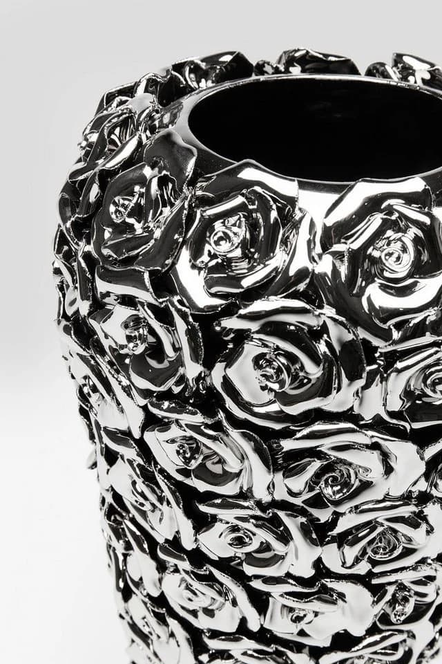 KARE DESIGN Tischvase Vase Rose Multi Chrom Big Silber - Bild 3