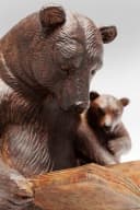 Kare Design Dekofigur Reading Bears Holzoptik Bild 3