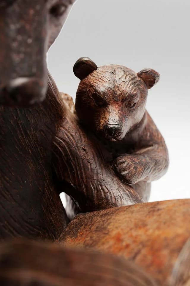 Kare Design Dekofigur Reading Bears Holzoptik - Bild 4