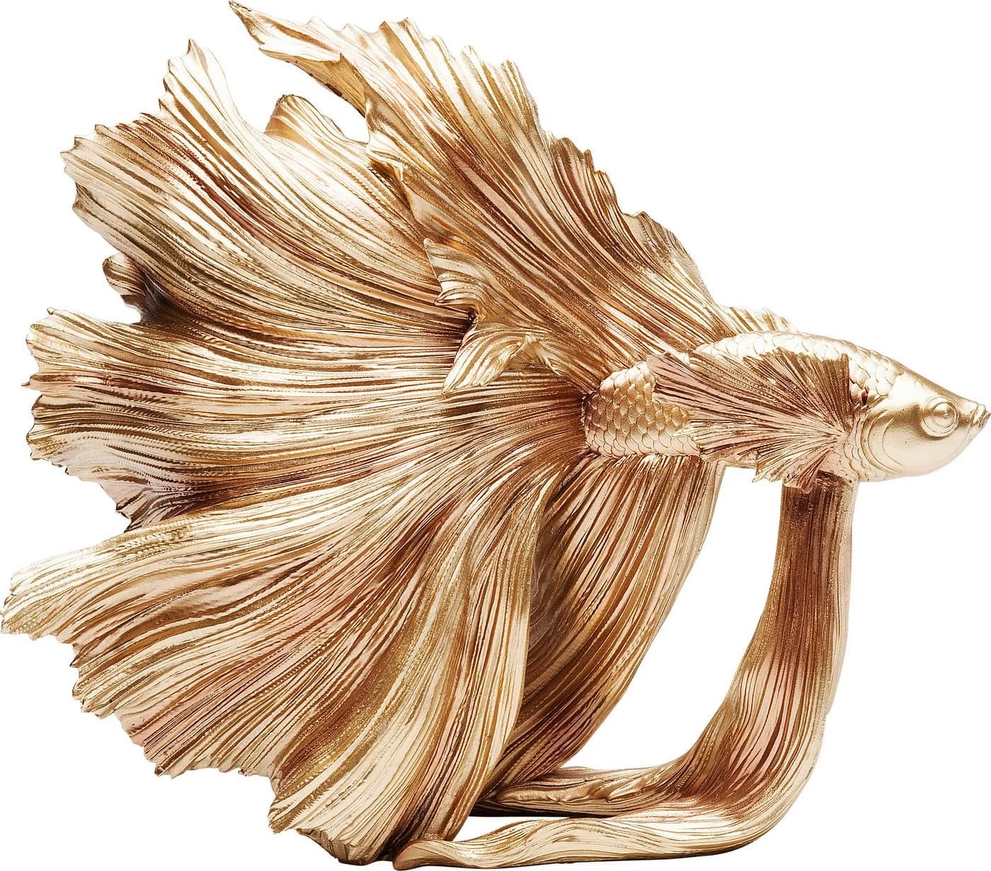 KARE DESIGN Dekofigur Betta Fish Gold Klein Polyresin - Bild 2
