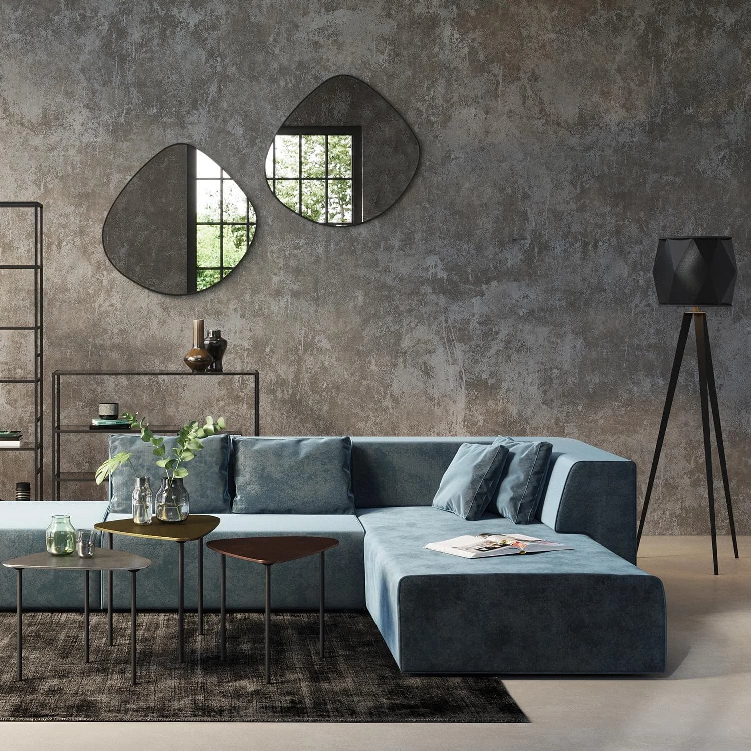 KARE DESIGN Wandspiegel Göteborg Schwarz Modern