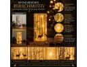 formano LED Dekolicht Hirschdeko Leuchtglas mit Holzsockel Timer Bild 3