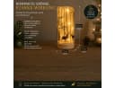 formano LED Dekolicht Hirschdeko Leuchtglas mit Holzsockel Timer Bild 4