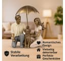 formano Dekofigur Paar mit Hund 18x16x9cm bunt Polyresin Bild 3