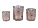 formano Teelichthalter Frühlingszeit Schmetterlinge Rosa-Silber Bild 1