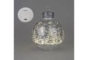 formano LED Deko-Kugel Silber Frosty 32cm mit LED-Licht Bild 3