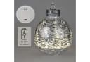 formano LED Deko-Kugel Silber Frosty 32cm mit LED-Licht Bild 5