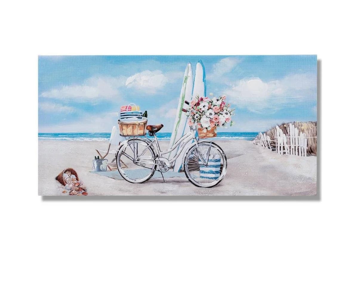 formano Wandbild „Fahrräder am Strand“ auf Leinwand 30x60cm - Bild 2