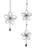 formano Hängedekoration Blumen Schwarz Metall Bild 1
