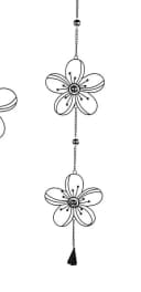 formano Hängedekoration Blumen Schwarz Metall Bild 2