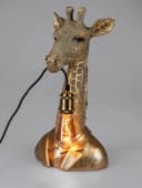 formano Tischleuchte Giraffe Dekoleuchte Gold Antiklook Bild 3