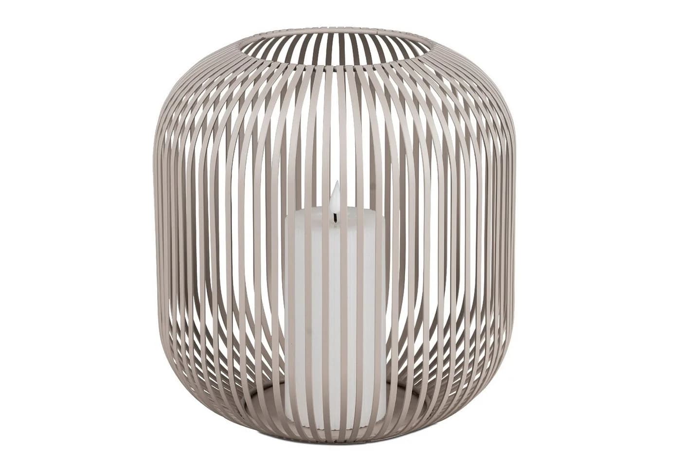formano Windlicht Stäbe Grau Kugelform Metall - Bild 2