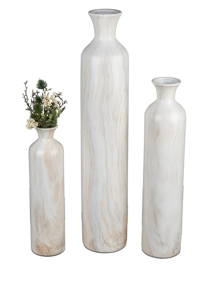 formano Bodenvase Marmor Creme Keramik - Bild 4